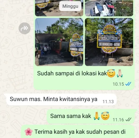 Pengiriman Papan Bunga Duka Kaserangan Pontang